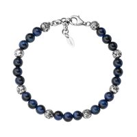 Bracciale Amen Uomo Hipster in Argento BRU3PMBBL6 - BRU3PMBBL6